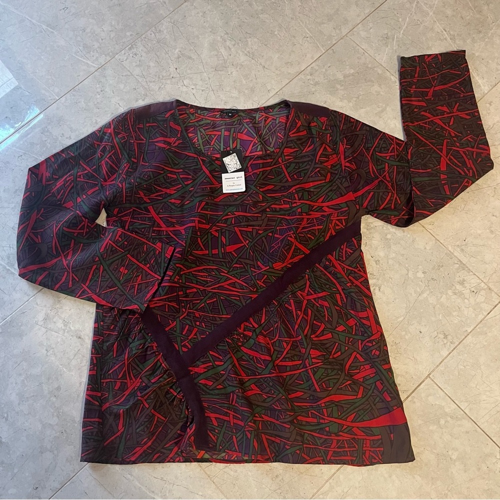 NWT A People United Sweater Girl Tinkerbell top chaos print